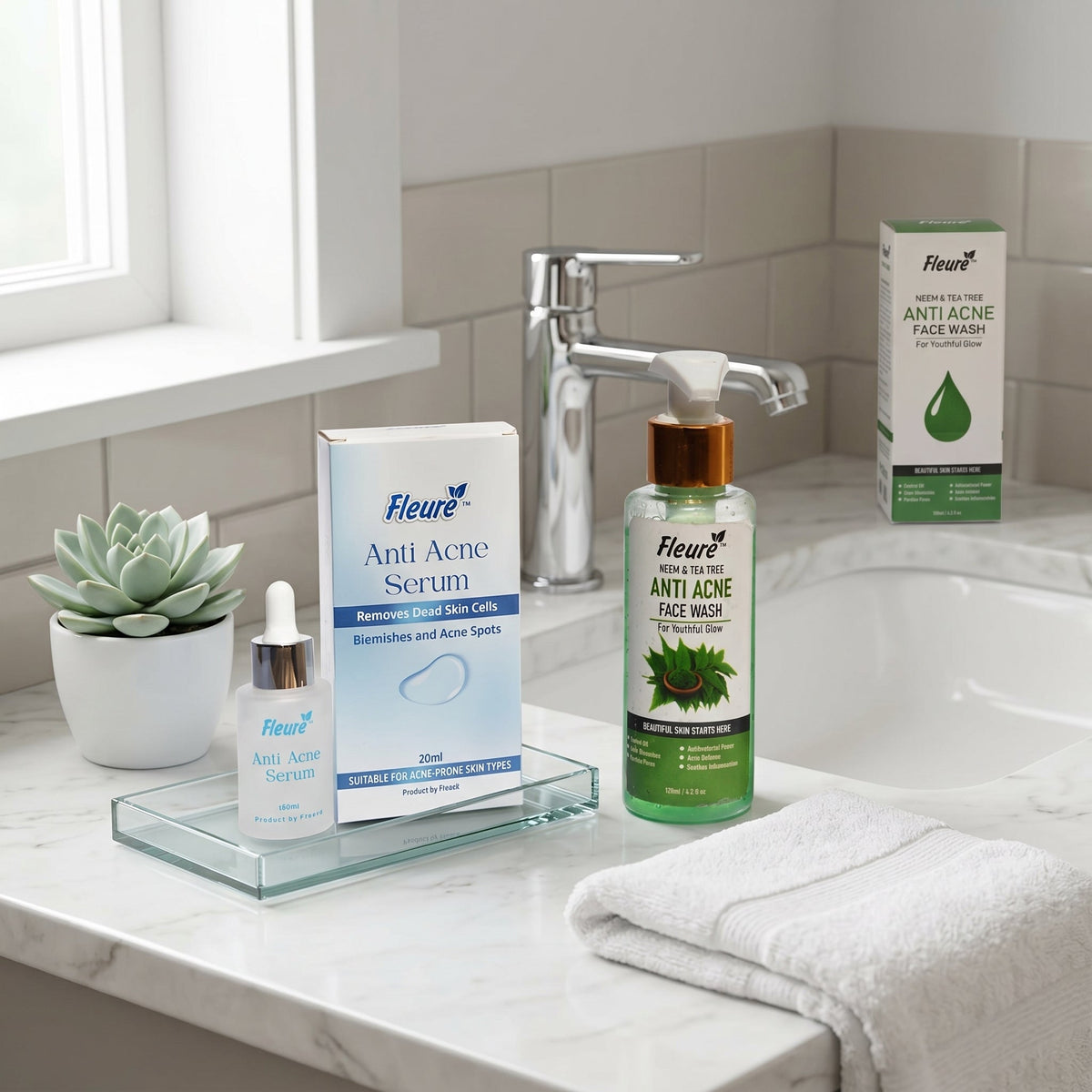 Fleuré Anti Acne Kit Clear Skin Daily Solution