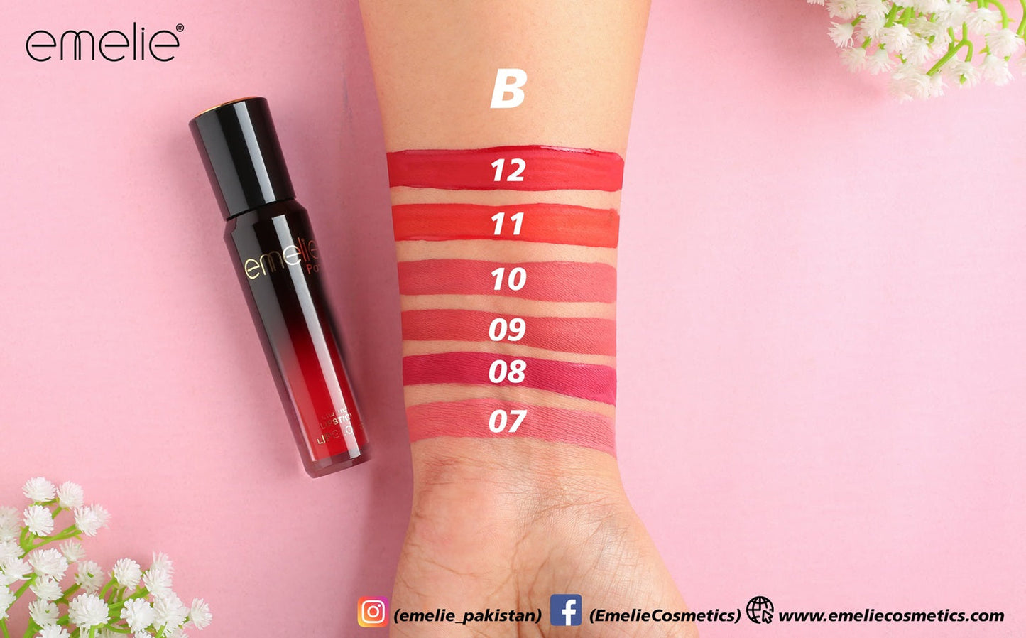 24HRS Long Lasting Lipgloss - 6pc Set