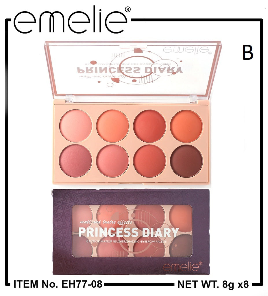 Princess Diary 8 Color Blusher/Eyeshadow
