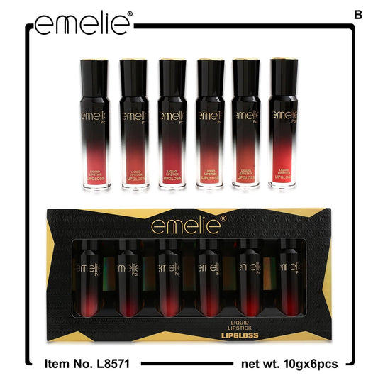 24HRS Long Lasting Lipgloss - 6pc Set
