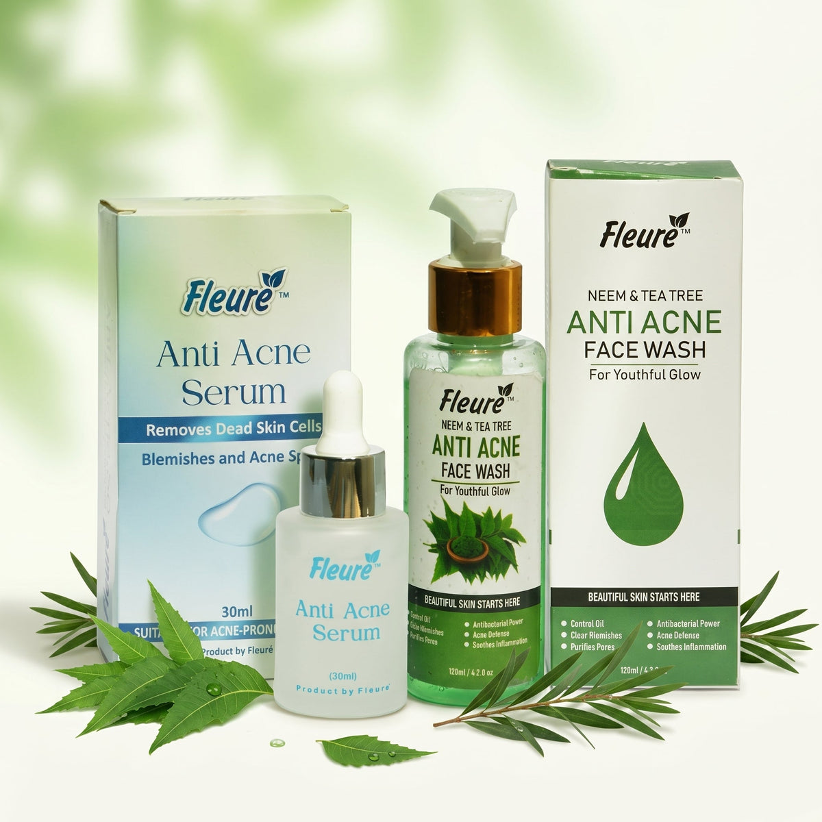 Fleuré Anti Acne Kit Clear Skin Daily Solution