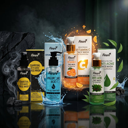 4 Face Wash Bundle for Clear Glow