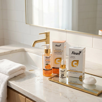 Vitamin C Serum and Face Wash Duo by Fleuré