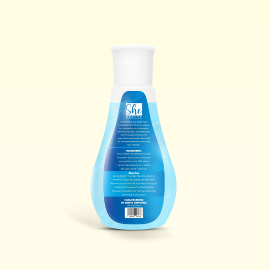She Beauty Nail Polish Remover - Blue Berry