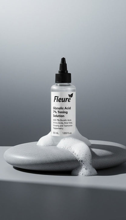 Fleuré Glycolic Acid 7% Toning Solution - Brighten & Smooth Skin