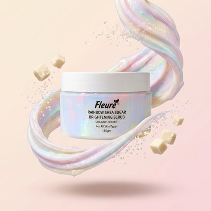 Rainbow Shea Sugar Brightening Scrub for Smooth Glow