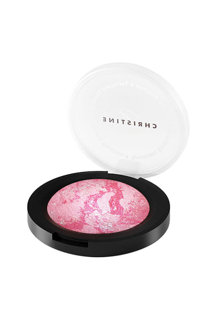 Terracotta blush on