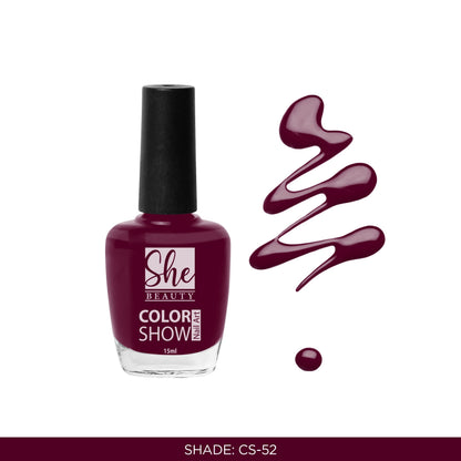She Beauty Nail Polish Color Show CS-52