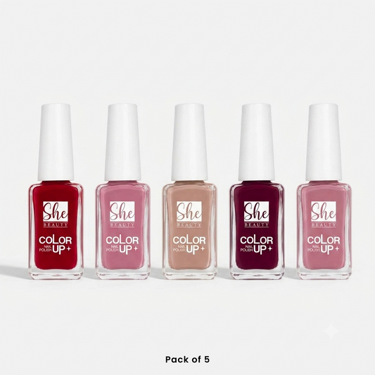 She Beauty Color Up Nail Polish (Pack of 5)