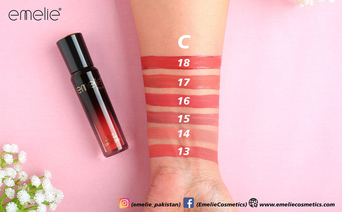 24HRS Long Lasting Lipgloss - 6pc Set