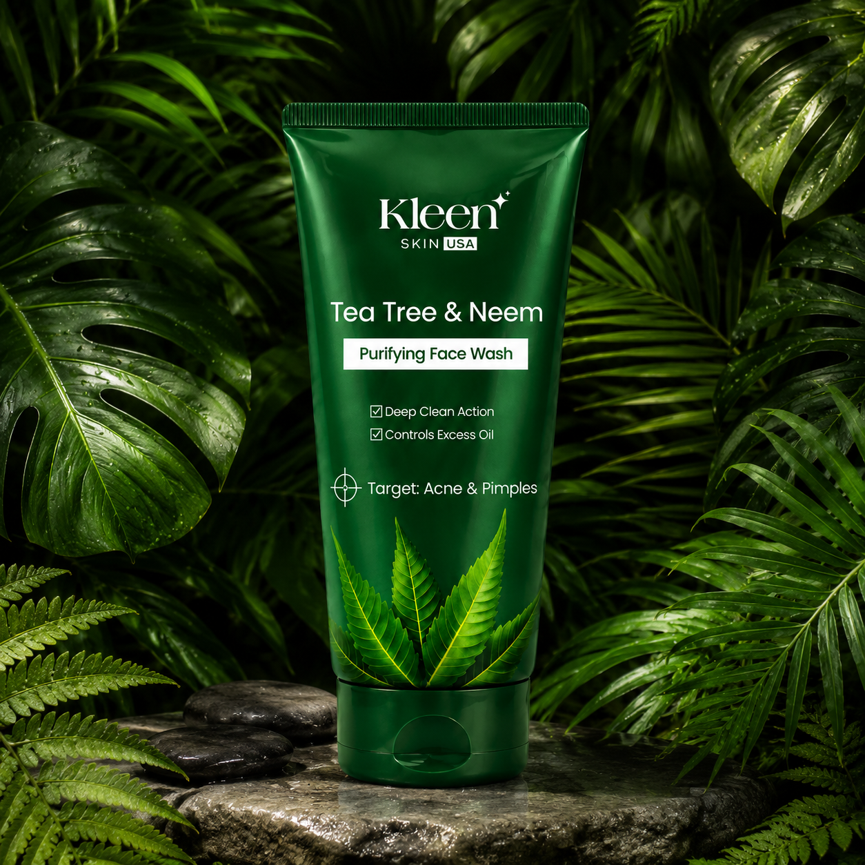 Kleen Skin USA Tea Tree & Neem Purifying Face Wash