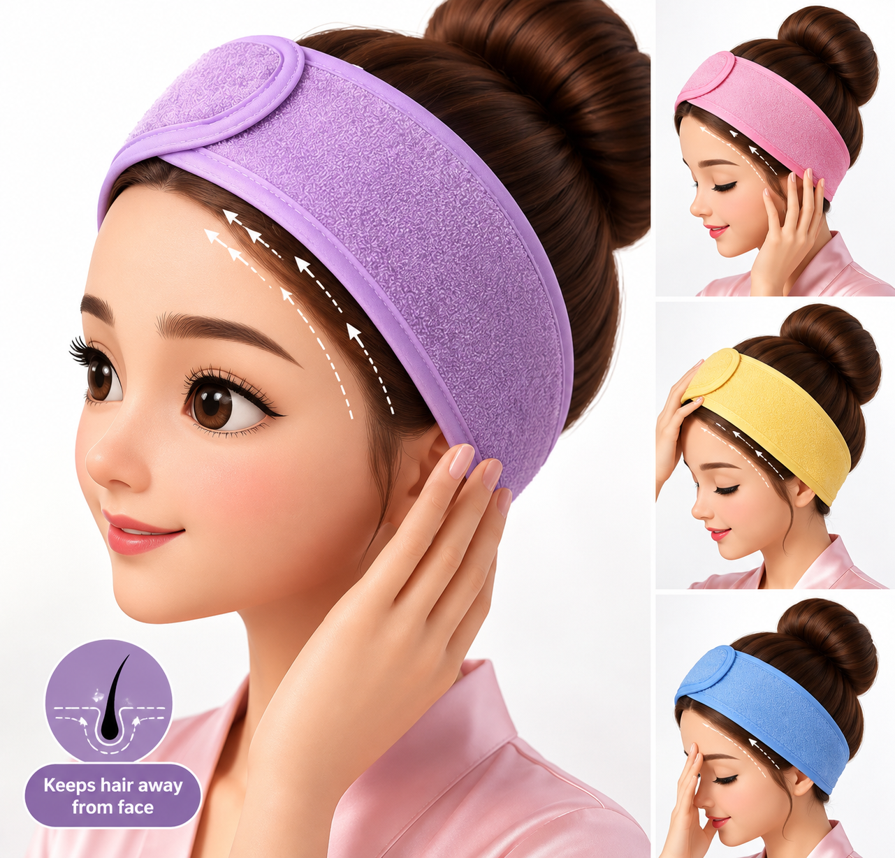 Beauty Head-Cloth Adjustable Facial Band.
