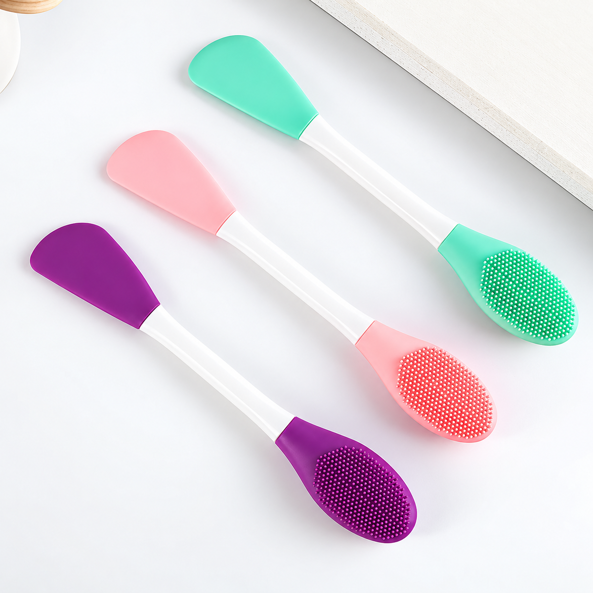 2 in 1 Silicone Face Mask Applicator & Facial Cleansing Brush