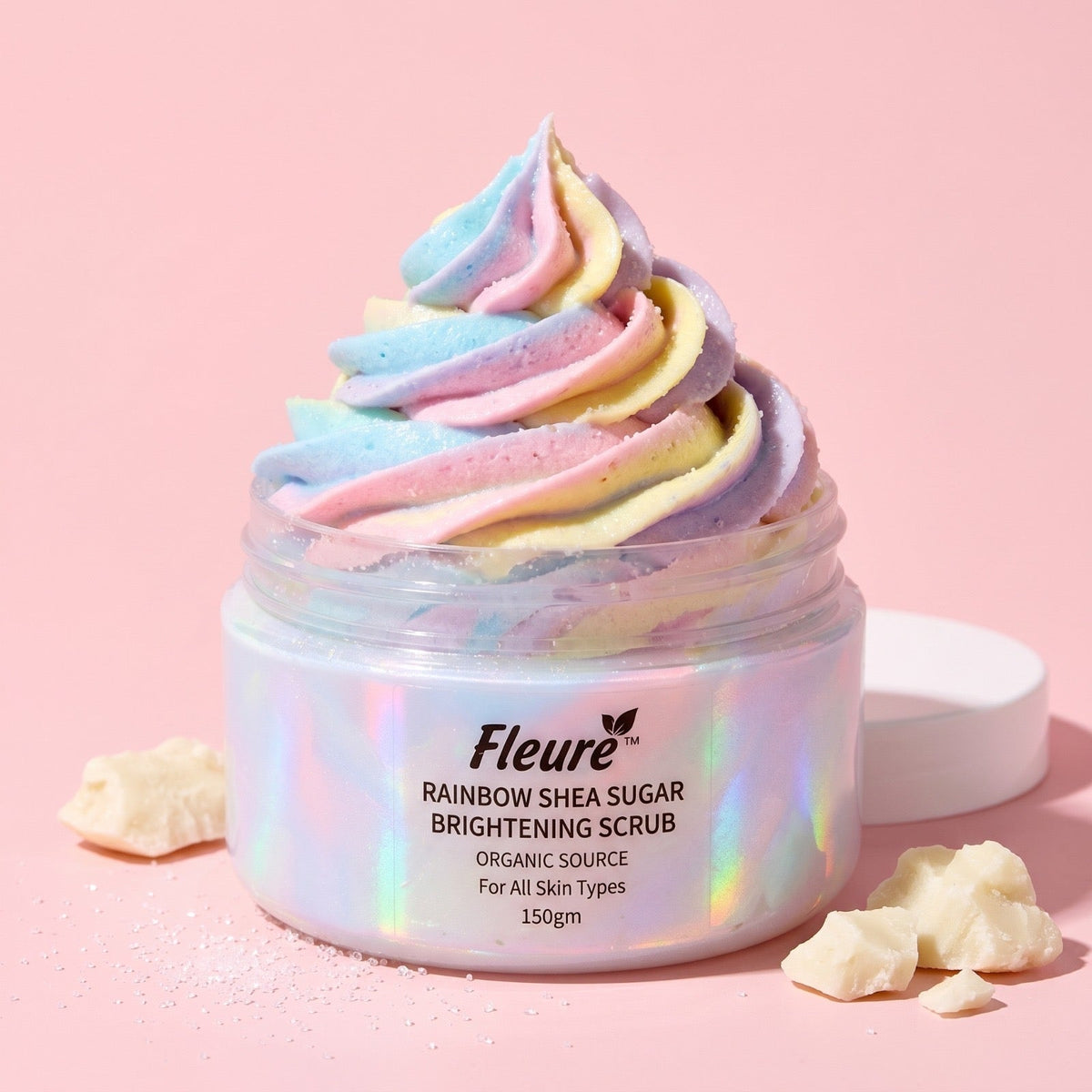 Rainbow Shea Sugar Brightening Scrub for Smooth Glow