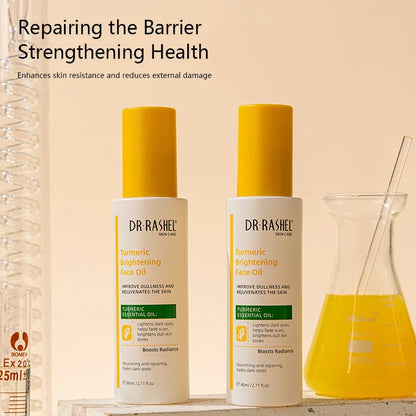 DR.RASHEL Turmeric Brightening Face Oil – Lightweight Glow & Dark Spot Care