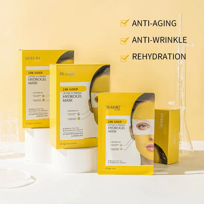 DR.RASHEL 24K Gold Lifting & Firming Hydrogel Mask – Hydrating, Firming & Radiance Boost