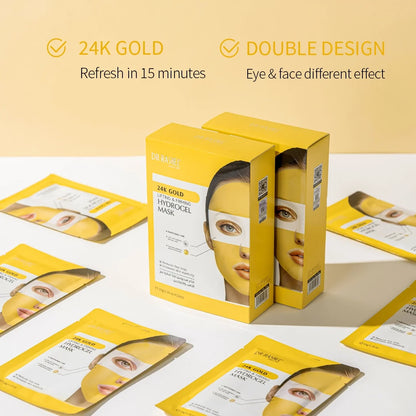 DR.RASHEL 24K Gold Lifting & Firming Hydrogel Mask – Hydrating, Firming & Radiance Boost