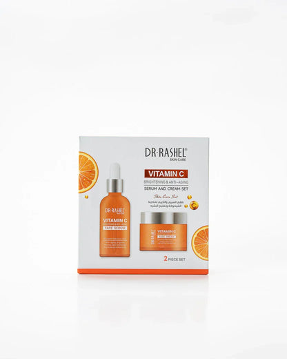 Dr. Rashel Vitamin C Brightening & Anti-Aging Serum & Face Cream Set