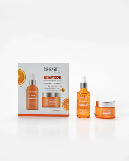 Dr. Rashel Vitamin C Brightening & Anti-Aging Serum & Face Cream Set
