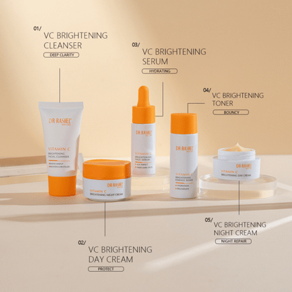 DR.RASHEL Vitamin C Brightening Skincare Travel Set (5-Piece Set)