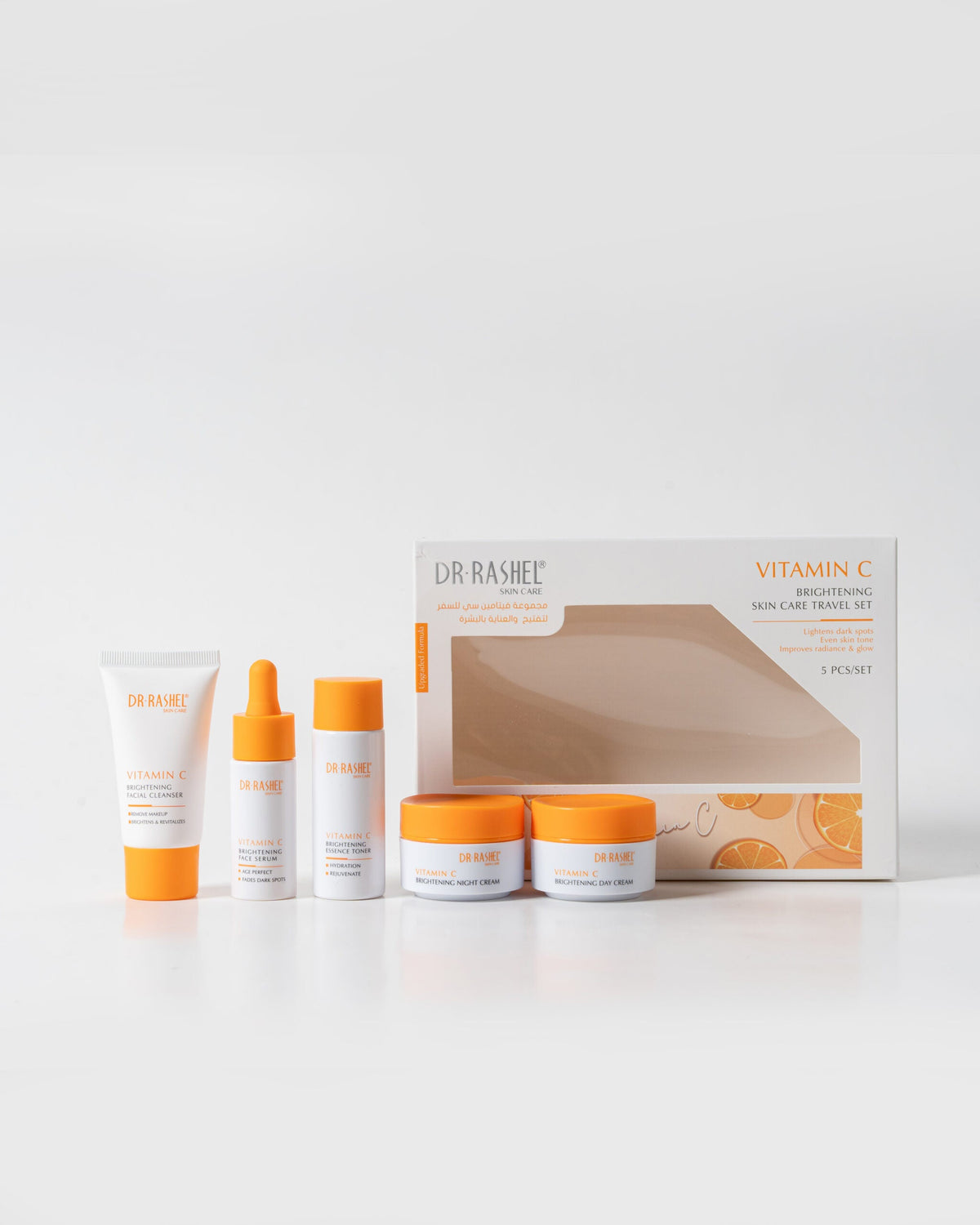DR.RASHEL Vitamin C Brightening Skincare Travel Set (5-Piece Set)