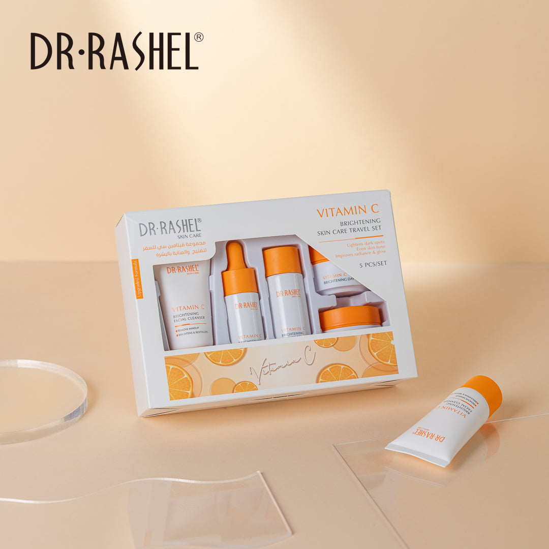 DR.RASHEL Vitamin C Brightening Skincare Travel Set (5-Piece Set)