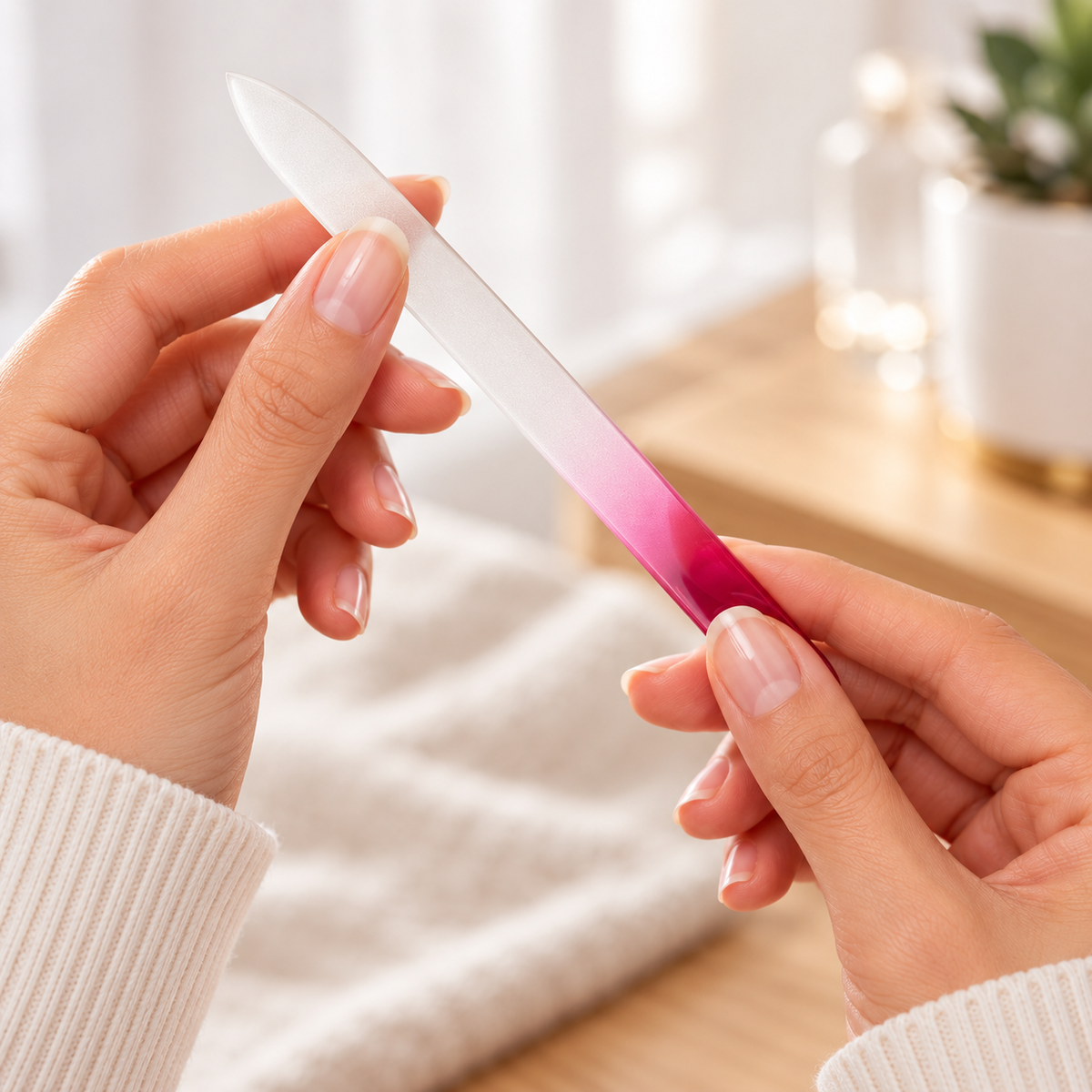 Double-Sided Glass Nail Buffer & Filer
