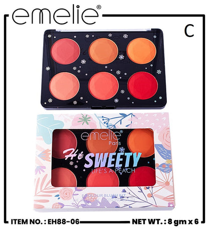 Hi Sweety 6 Color Blush Kit