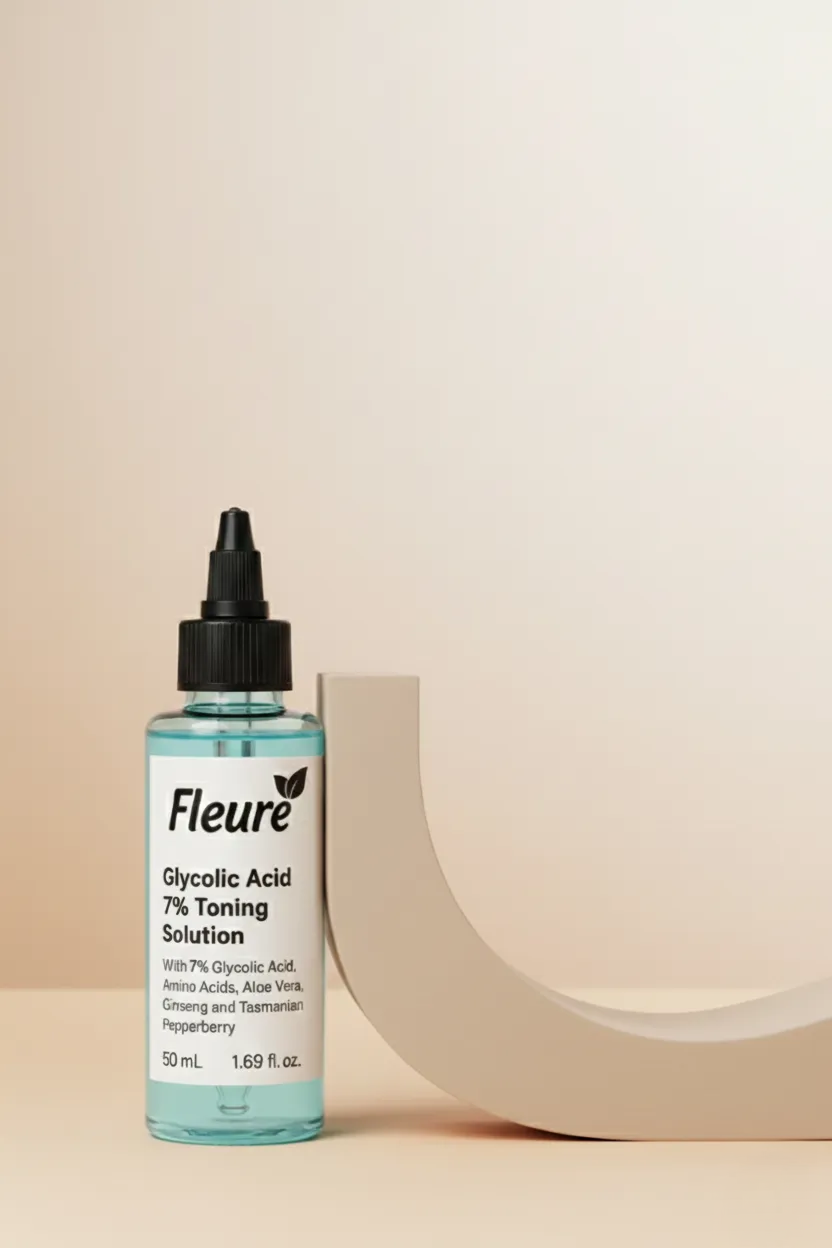 Fleuré Glycolic Acid 7% Toning Solution - Brighten & Smooth Skin