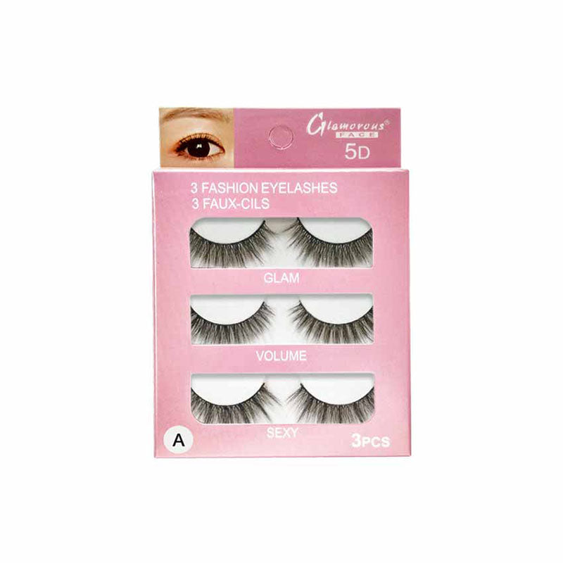 Glamorous Face 3×1 5D Eyelashes (4 Types)