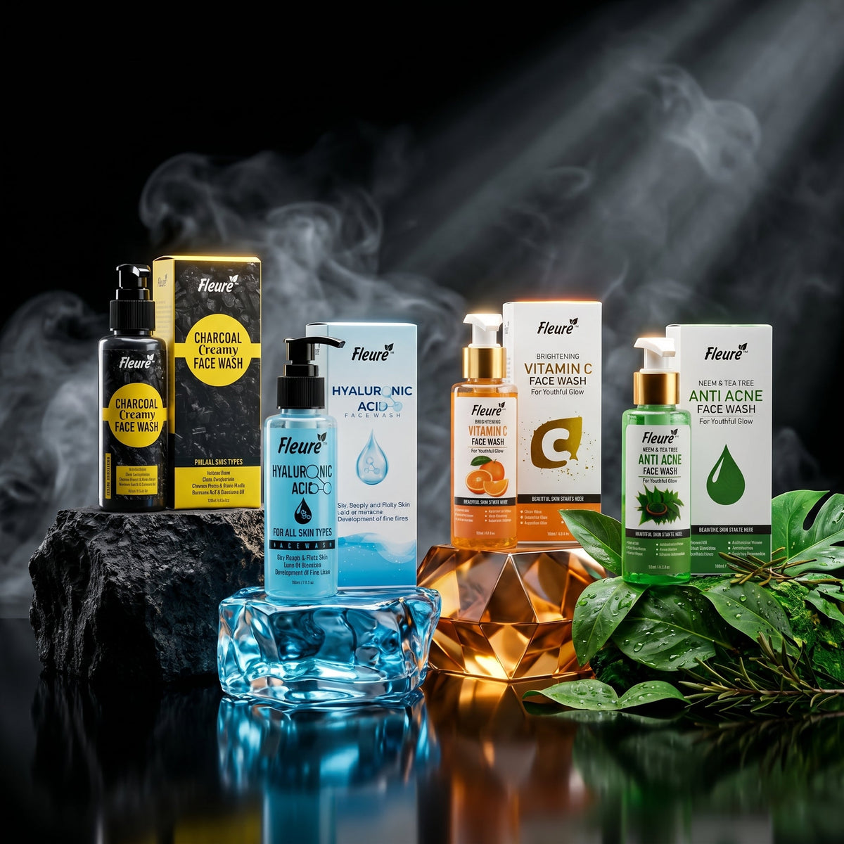 4 Face Wash Bundle for Clear Glow