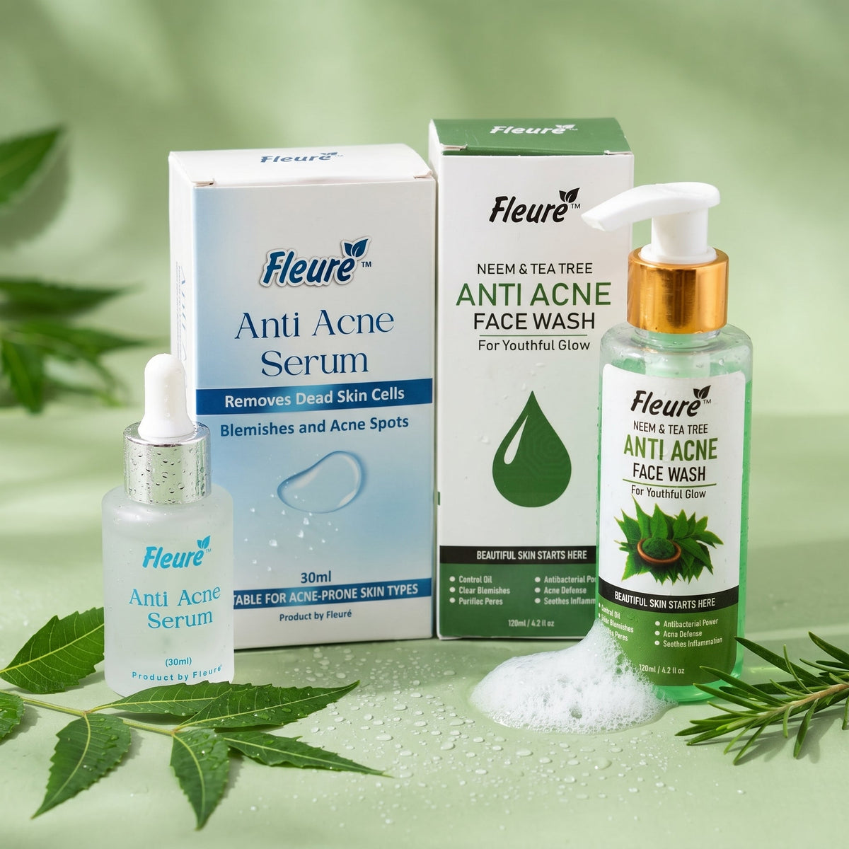 Fleuré Anti Acne Kit Clear Skin Daily Solution