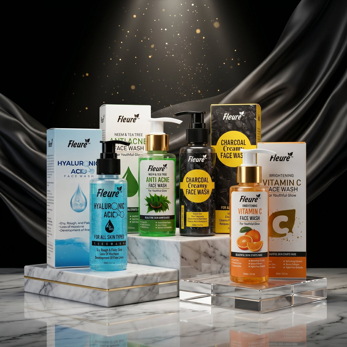 4 Face Wash Bundle for Clear Glow