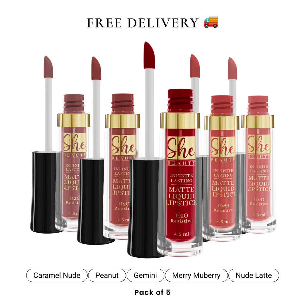 Original Premium Liquid Lipsticks (Pack of 5)