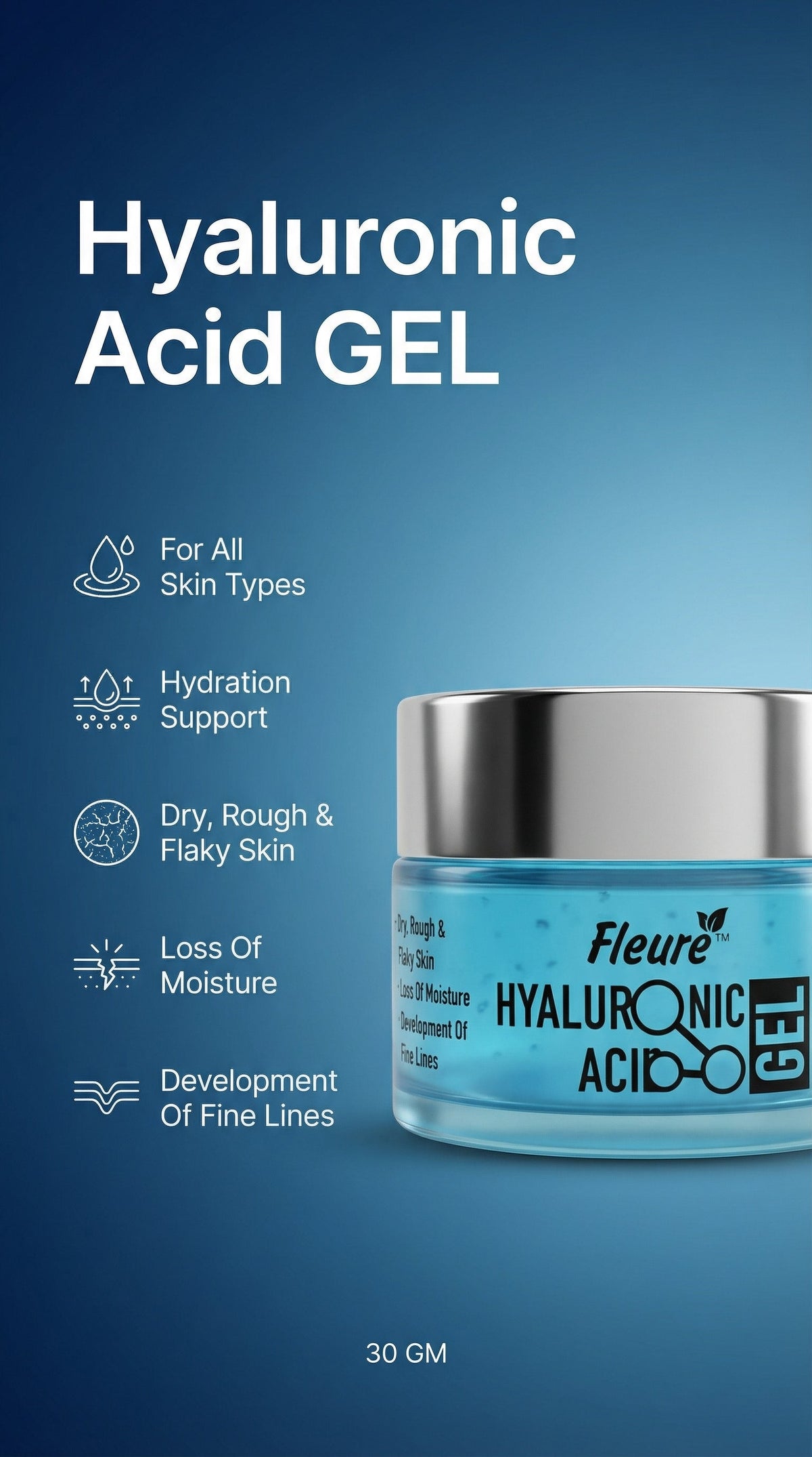 Hyaluronic Acid Gel by Fleuré for Deep Hydration