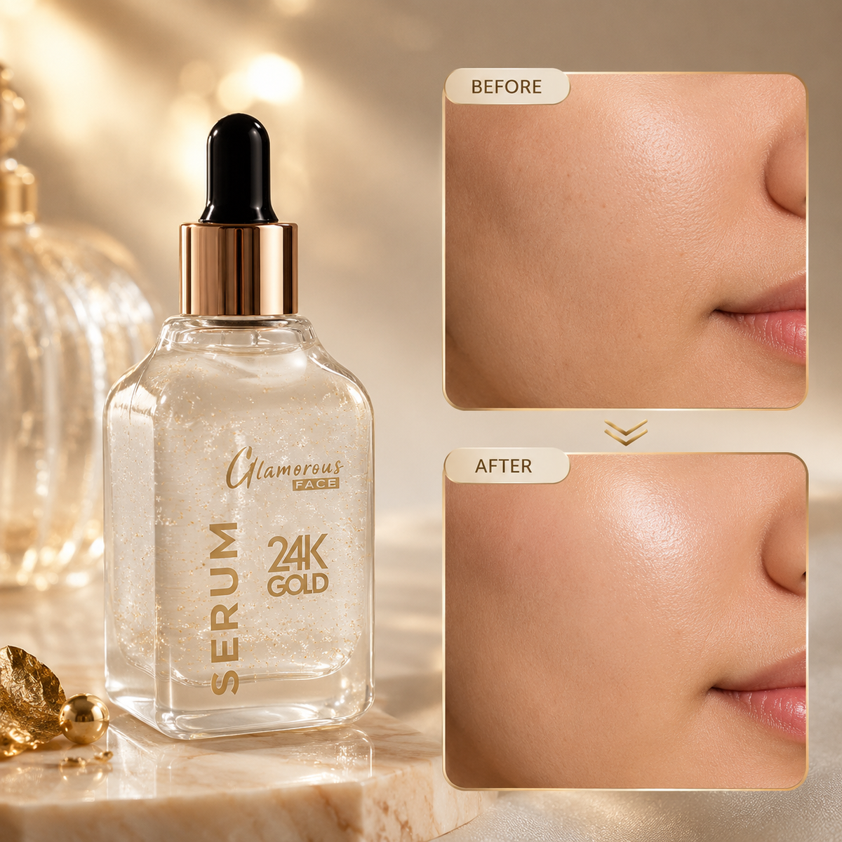 Glamorous Face 24K Gold Face Serum