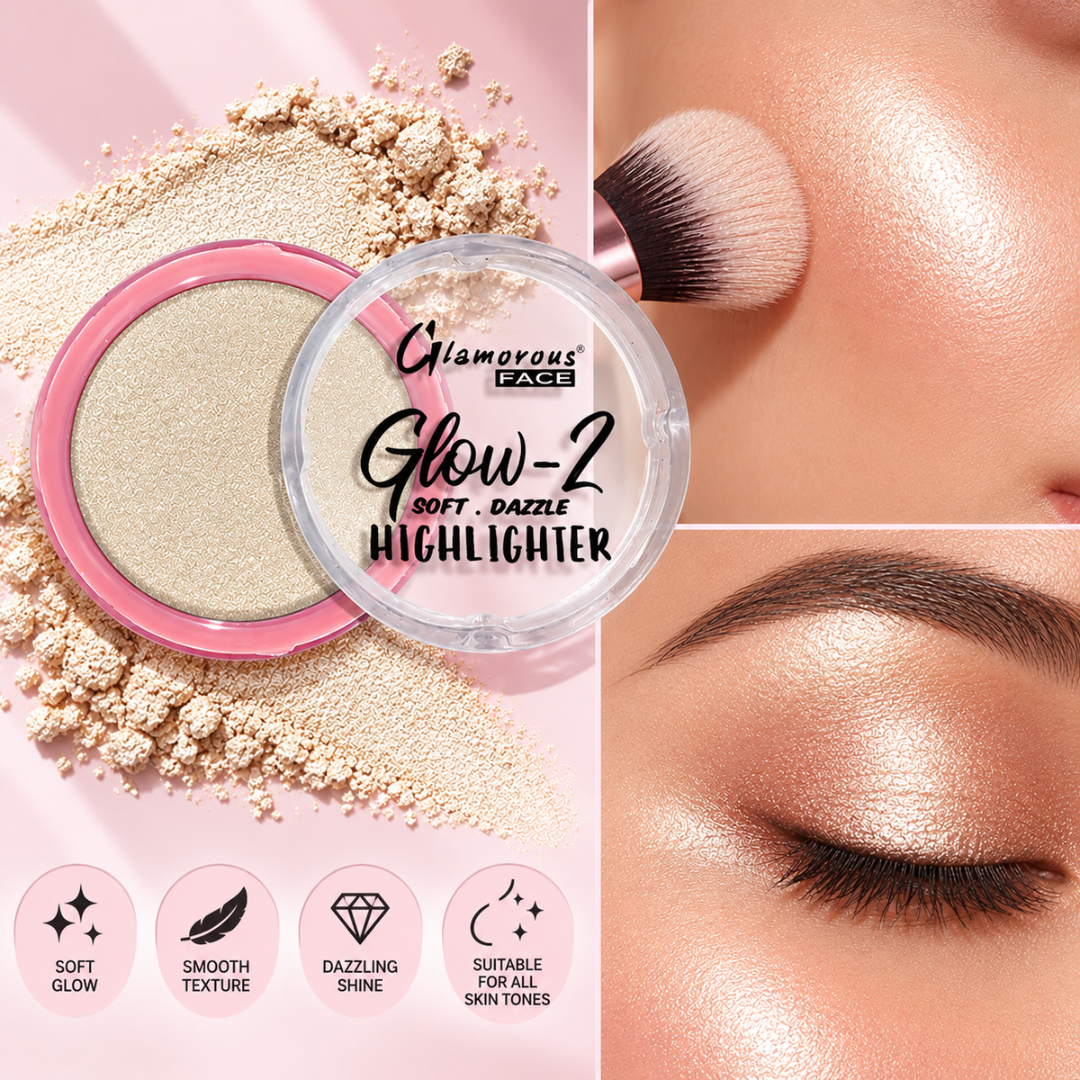 Glamorous Face Glow 2 Soft Dazzling Highlighter