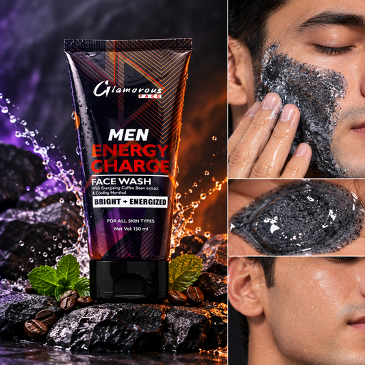 Glamorous Face Men Energy Charger Face Wash Bright + Energized
