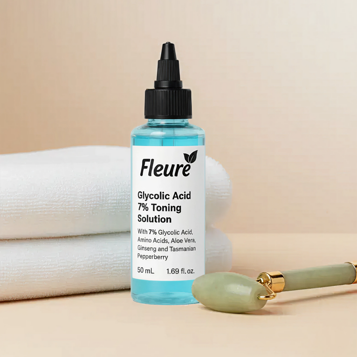 Fleuré Glycolic Acid 7% Toning Solution - Brighten & Smooth Skin