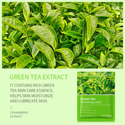 BIOAQUA Green Tea Refreshing Face Sheet Mask 25ml