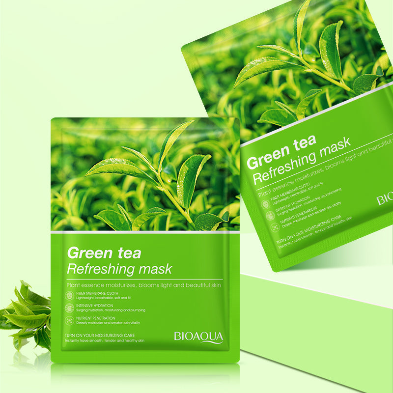 BIOAQUA Green Tea Refreshing Face Sheet Mask 25ml