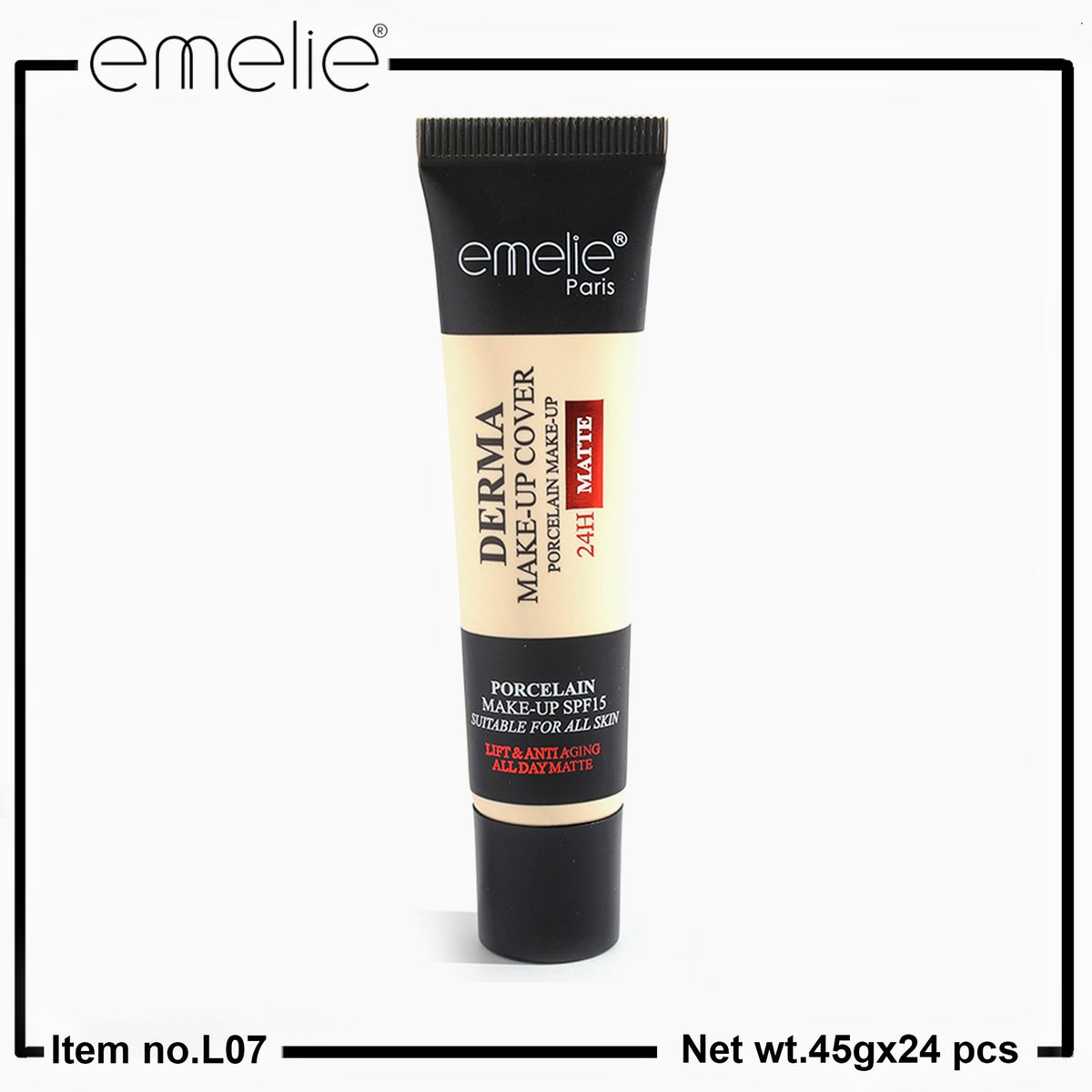 Derma Make-Up Cover Matte Foundation Tube - 45g