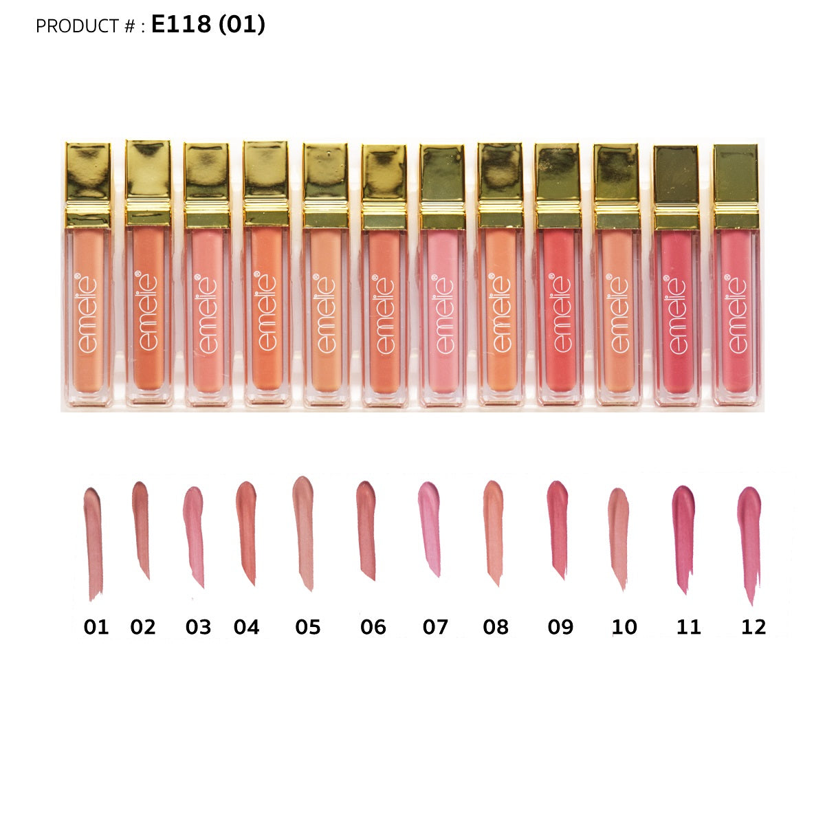 Emelie Matte Lip Gloss Set