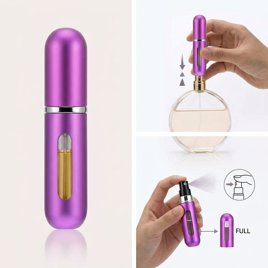 Portable Mini Refillable Perfume Bottle With Spray