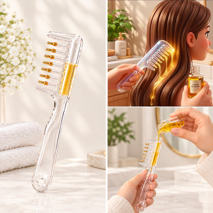 Refillable Scalp Liquid Applicator Comb Hair Serum & Oil Dispenser