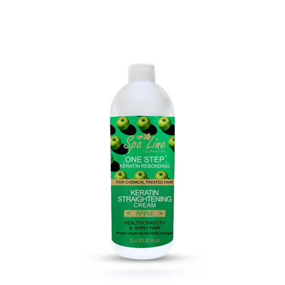 Spa Line By Glamorous Face One Step Keratin Rebonding, Straightening Cream Apple 1000 ml