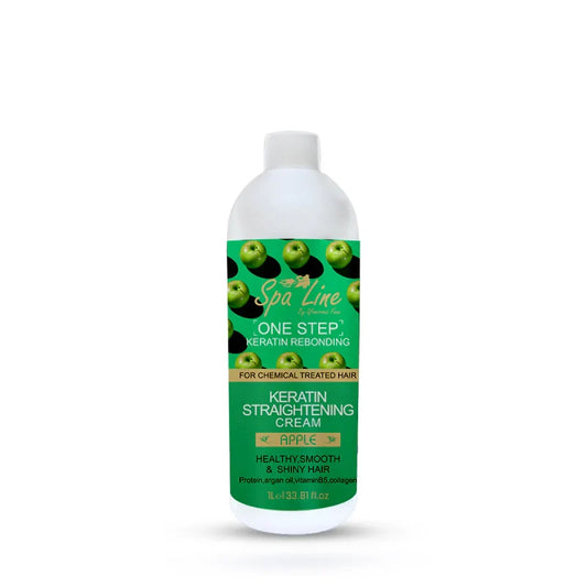 Spa Line By Glamorous Face One Step Keratin Rebonding, Straightening Cream Apple 1000 ml