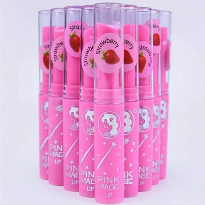 1 PC Pink Magic Color-Changing Lipstick – Strawberry Lip Balm