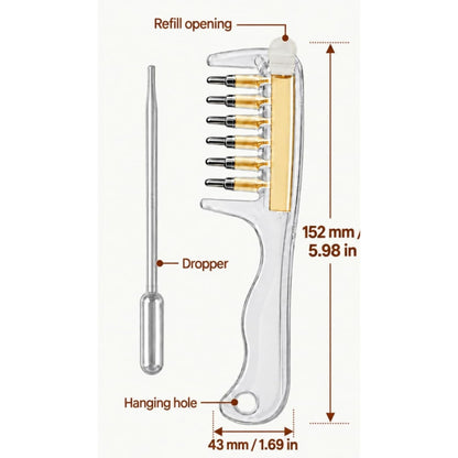 Refillable Scalp Liquid Applicator Comb Hair Serum & Oil Dispenser