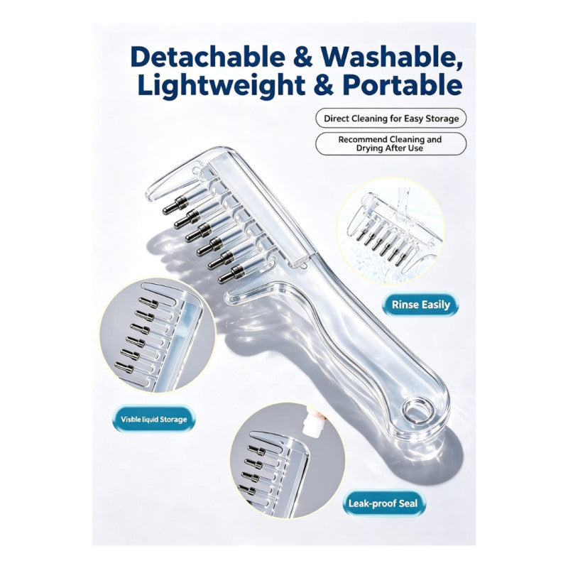 Refillable Scalp Liquid Applicator Comb Hair Serum & Oil Dispenser